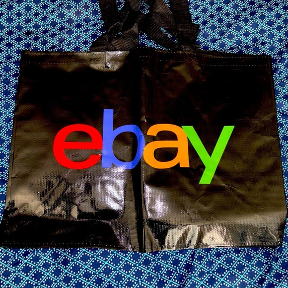 eBay Open 2025 30th Anniversary Logo Tote Bag New Large Black Reusable Shopping - Picture 5 of 9